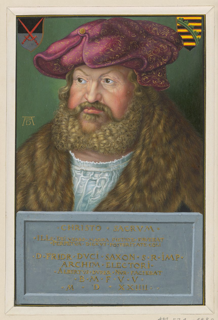 Ritratto di Federico il Saggio, elettore di Sassonia da Albrecht Dürer