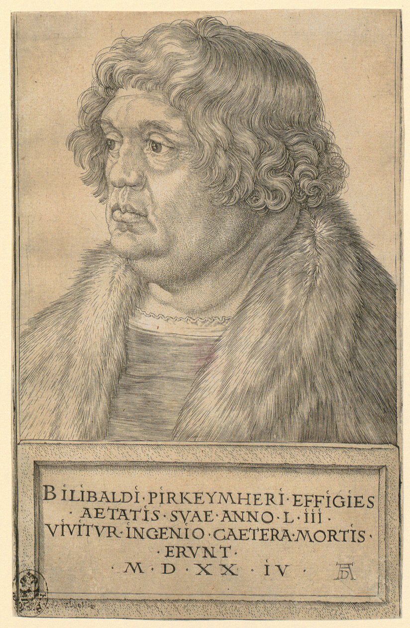 Ritratto di Willibald Pirckheimer da Albrecht Dürer