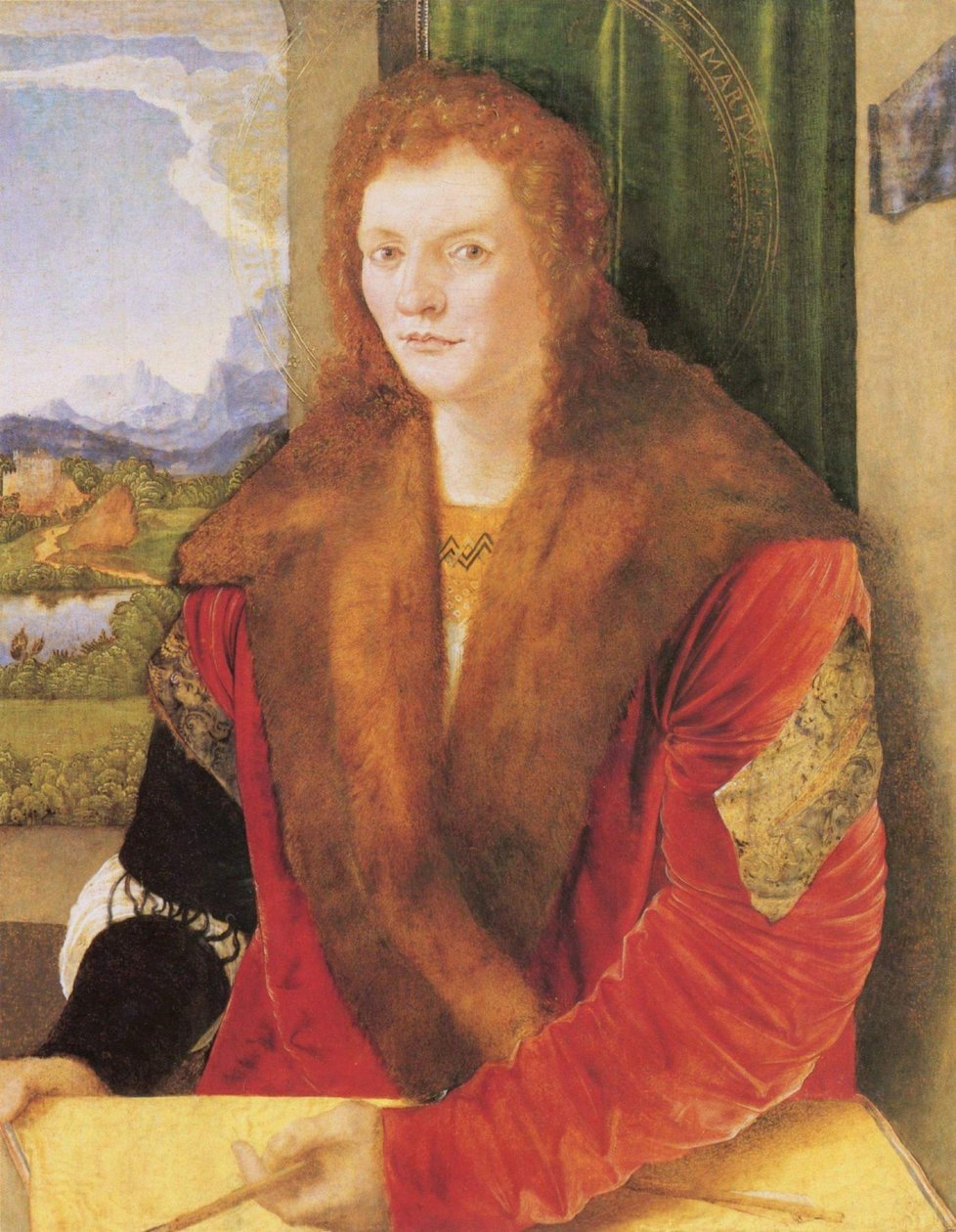 Ritratto di San Sebastiano con freccia da Albrecht Dürer
