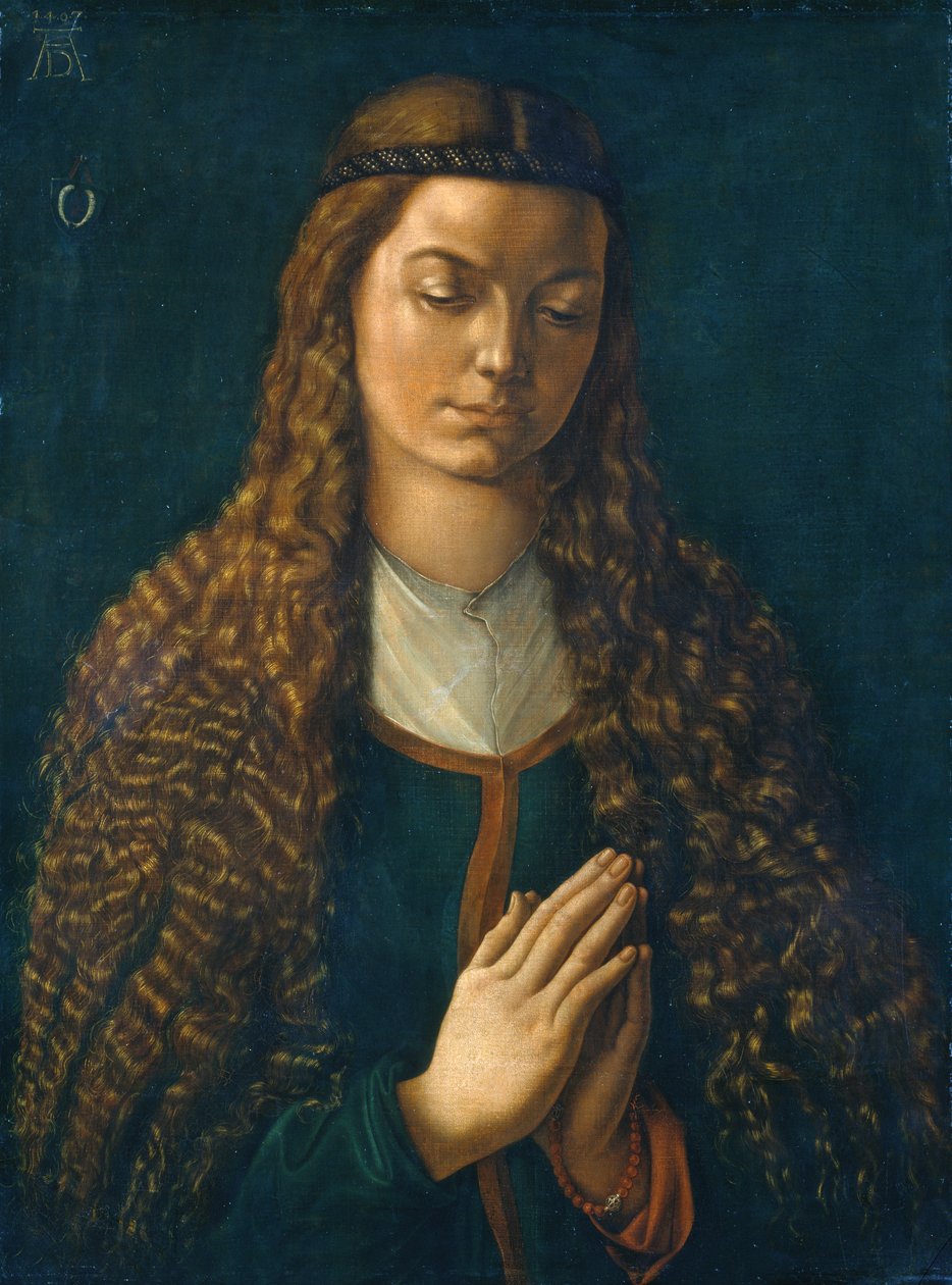 Ritratto di una giovane donna con i capelli sciolti da Albrecht Dürer