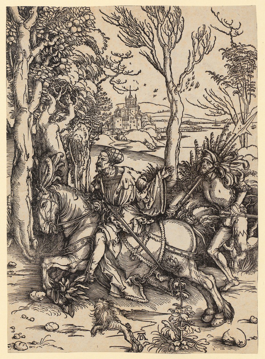 Cavaliere e mercenario da Albrecht Dürer