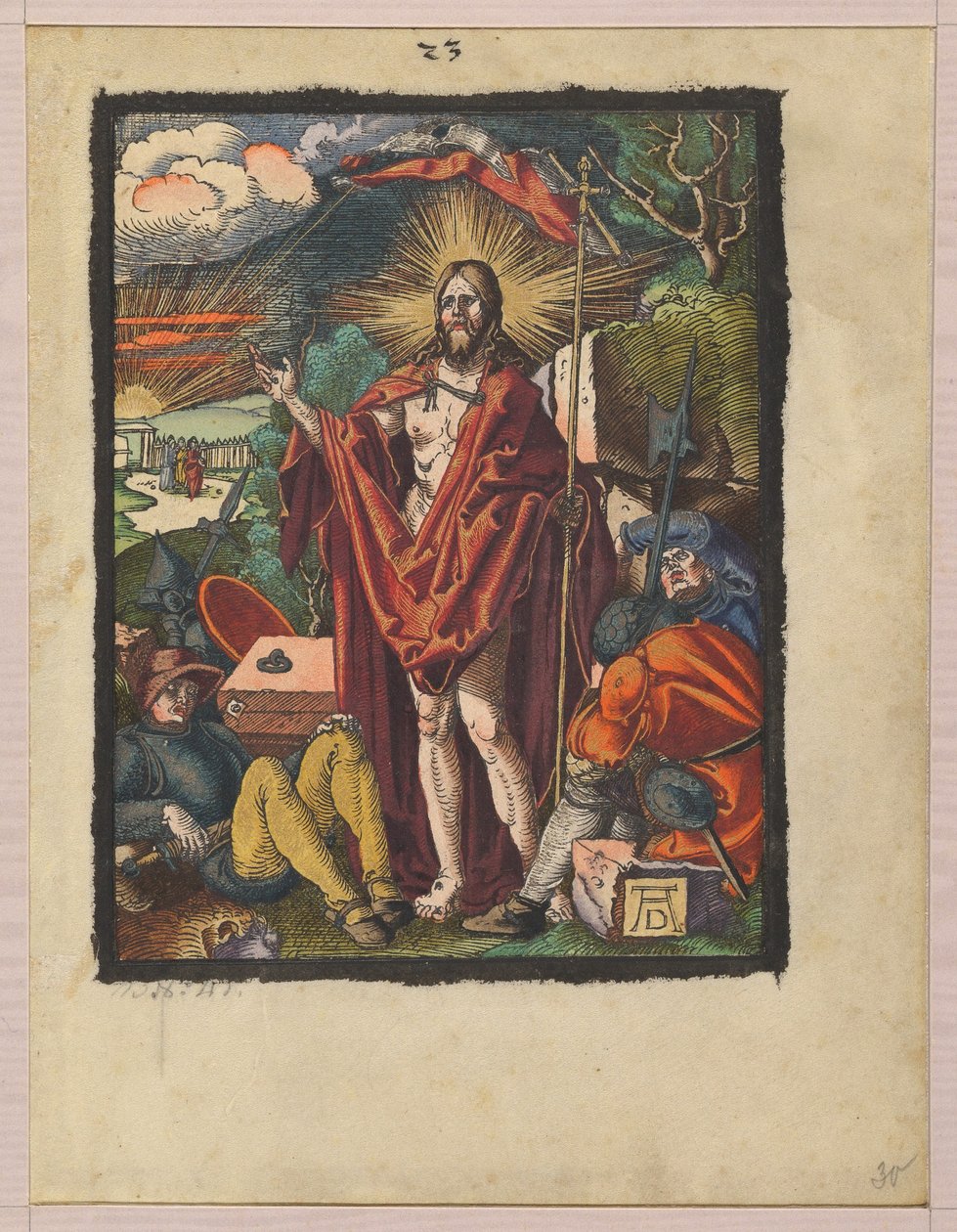 Auferstehung, aus "Die kleine Holzschnittpassion" da Albrecht Dürer