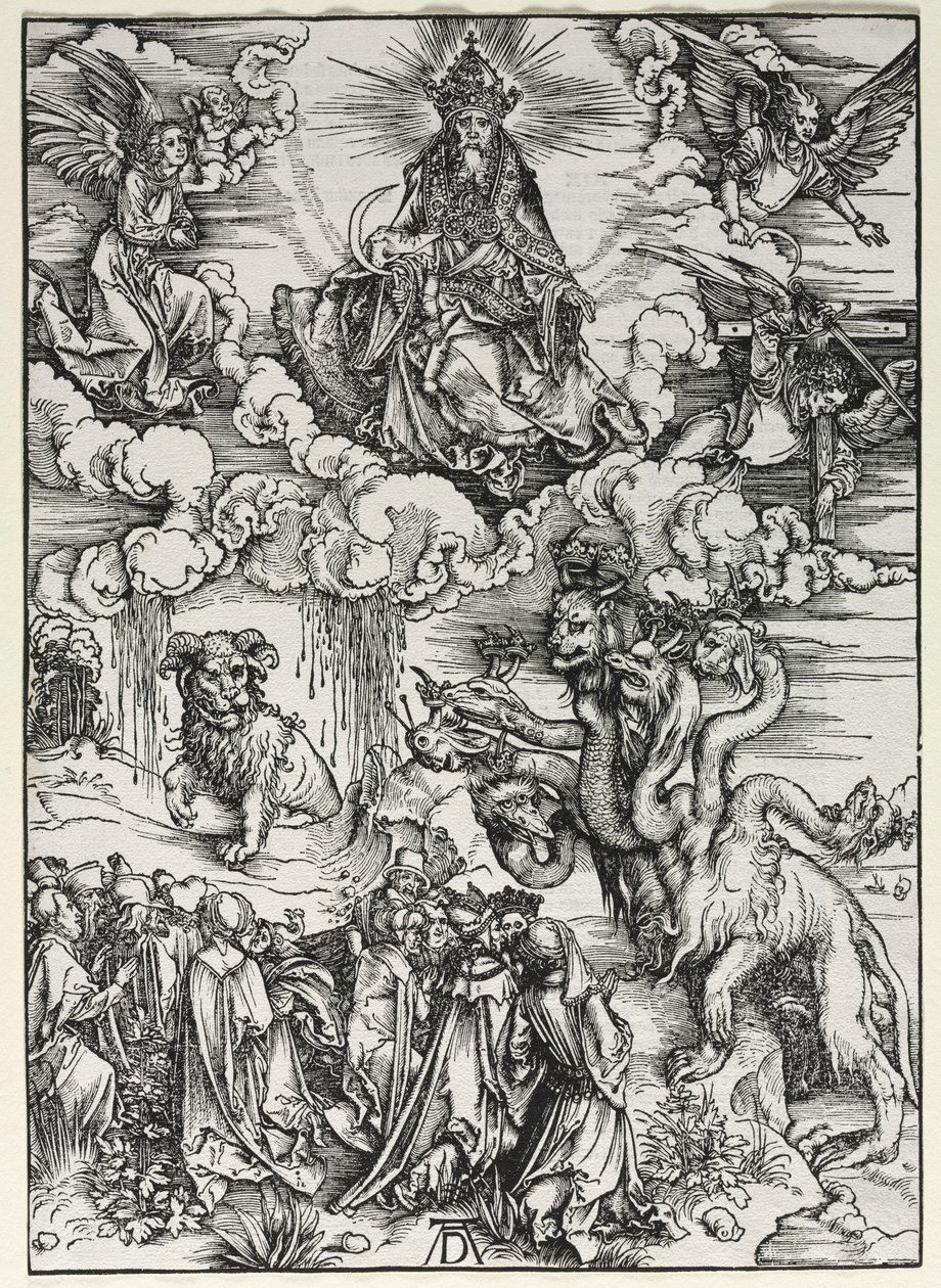 Rivelazione di San Giovanni: Bestia con corna di ariete, 1511 da Albrecht Dürer