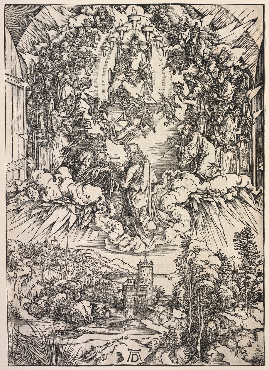 Rivelazione di San Giovanni: San Giovanni davanti al Trono da Albrecht Dürer