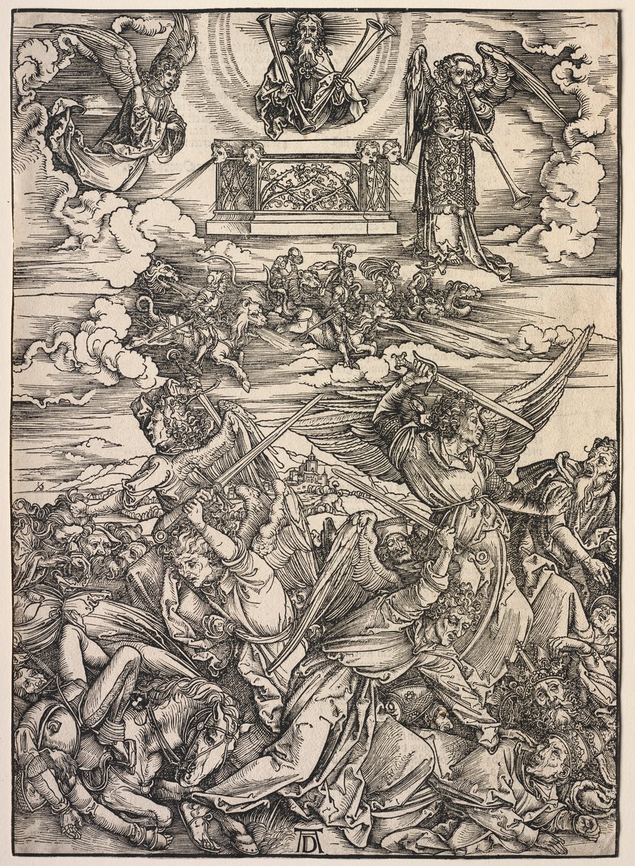 Rivelazione di San Giovanni: I quattro angeli distruttori da Albrecht Dürer