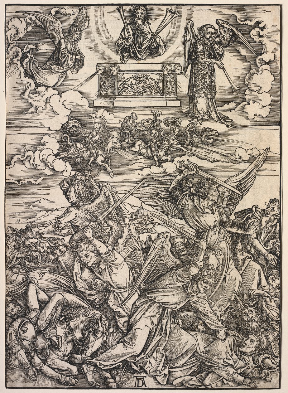 Rivelazione di San Giovanni: I quattro angeli distruttori da Albrecht Dürer