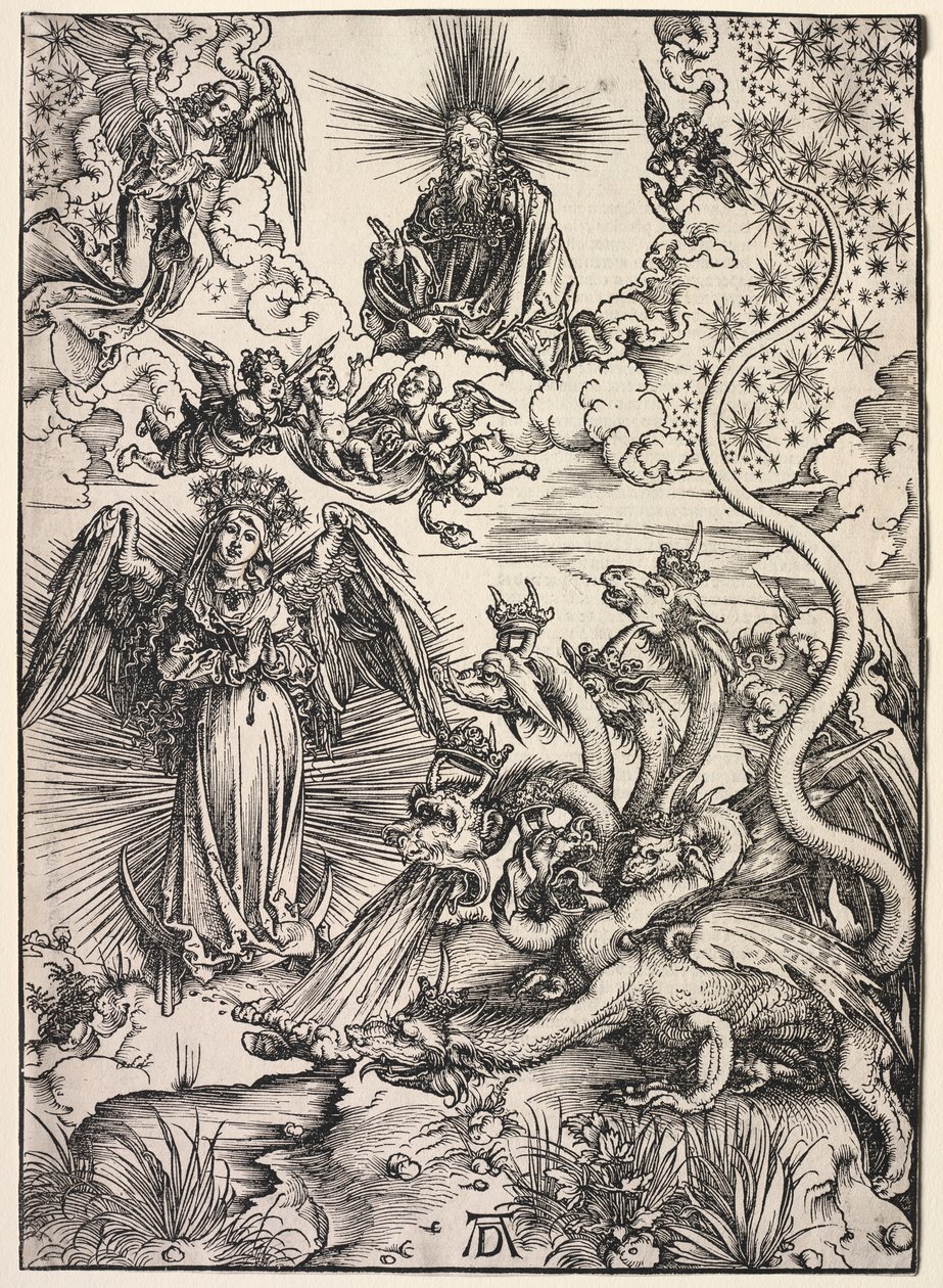Rivelazione di San Giovanni: La donna vestita di sole da Albrecht Dürer
