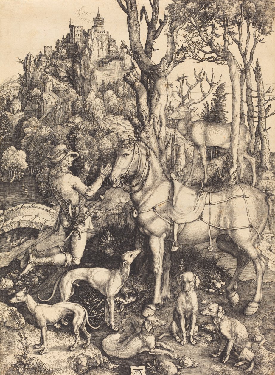 San Eustachio, c. 1500-1501 da Albrecht Dürer