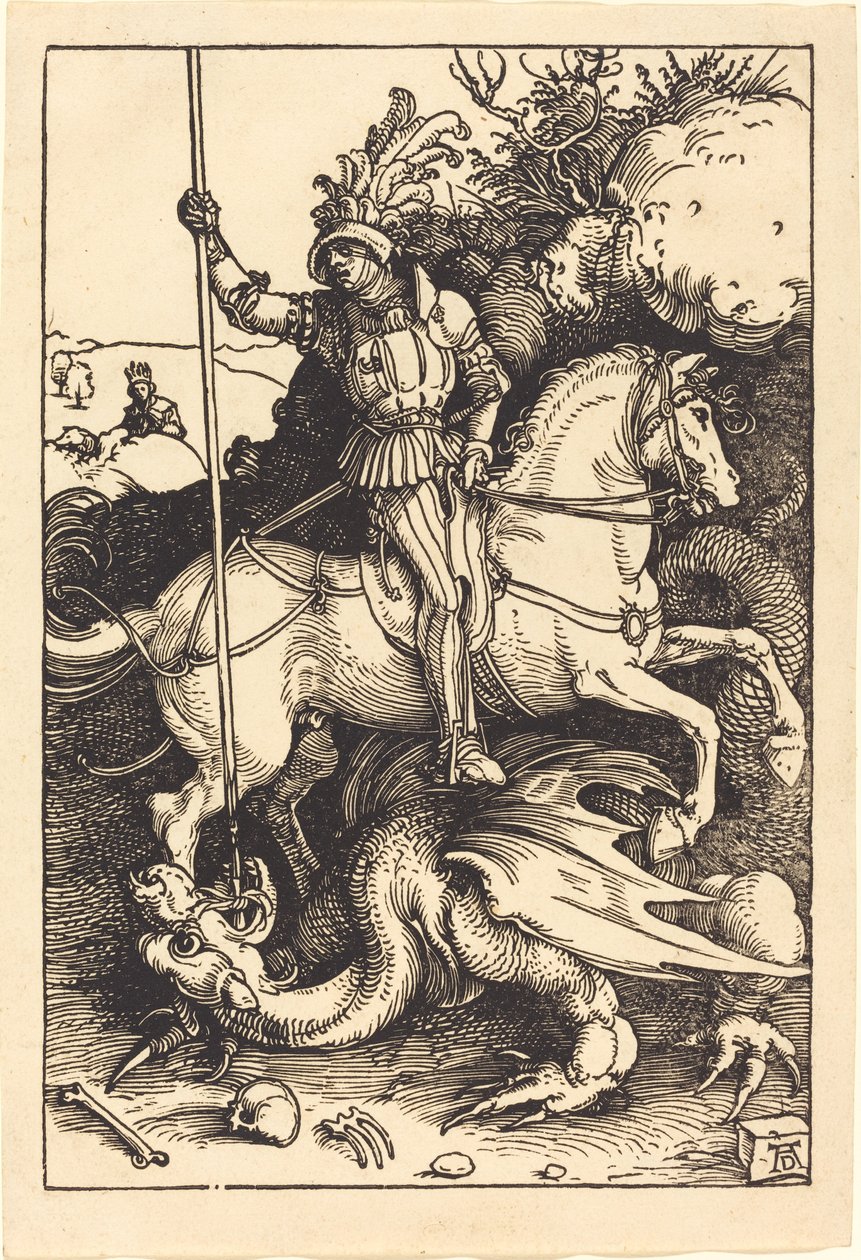 San Giorgio che uccide il drago da Albrecht Dürer