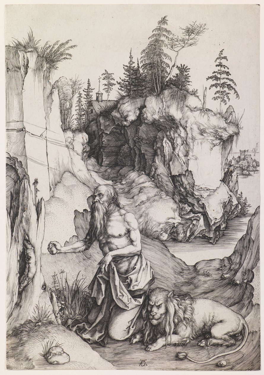 San Girolamo penitente nel deserto da Albrecht Dürer