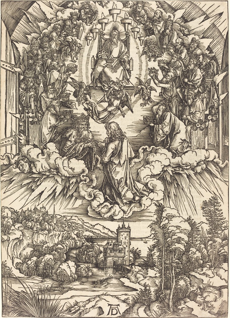 San Giovanni davanti a Dio e agli anziani da Albrecht Dürer