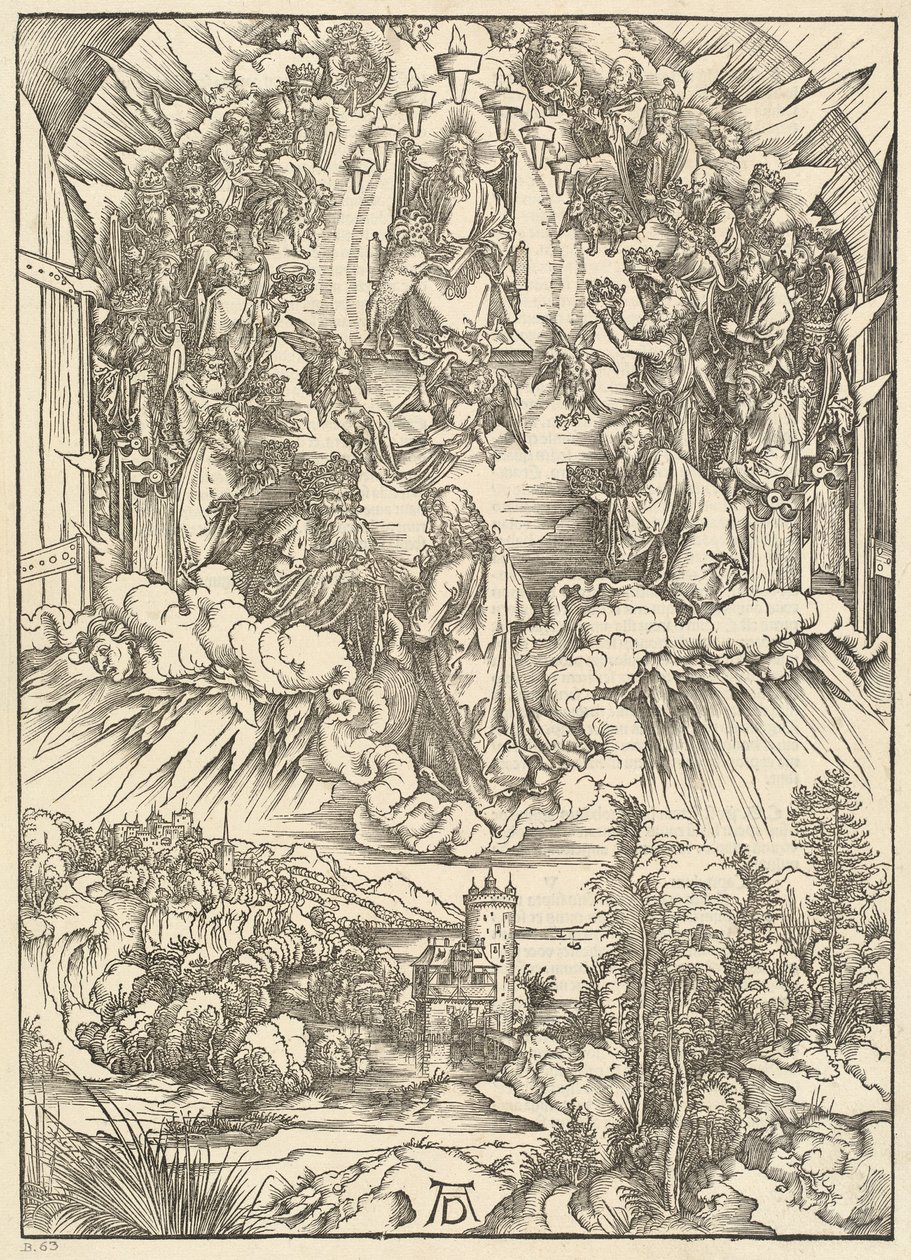 San Giovanni davanti a Dio e agli anziani da Albrecht Dürer