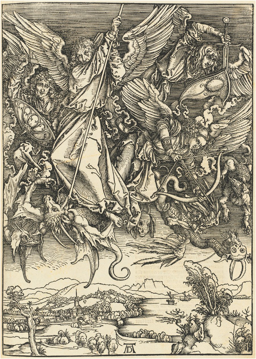 San Michele combatte il drago da Albrecht Dürer