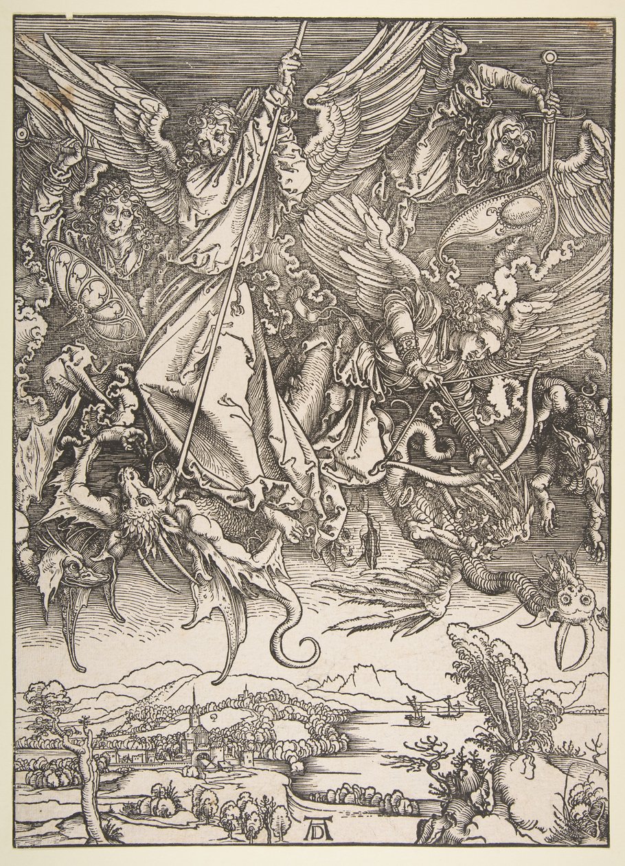 San Michele che combatte il drago, tratto da "L