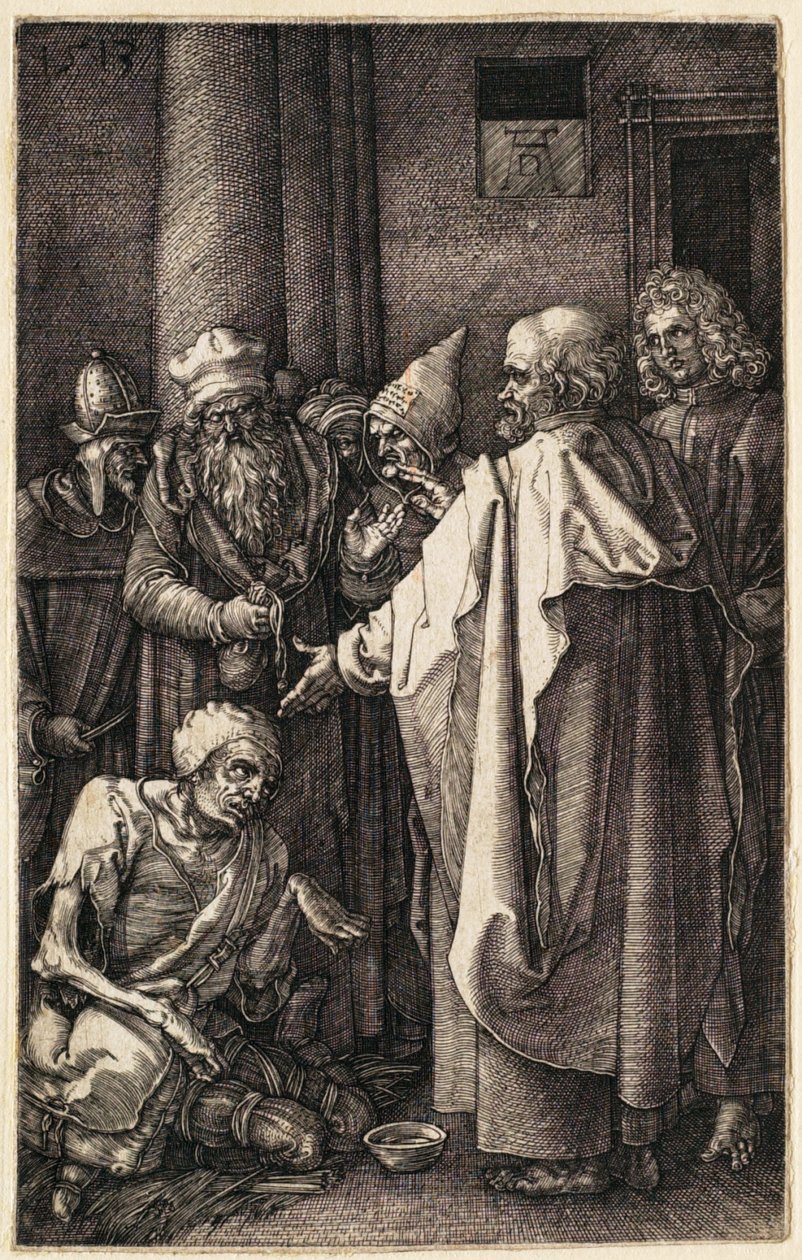 San Pietro e San Giovanni alla porta del tempio da Albrecht Dürer