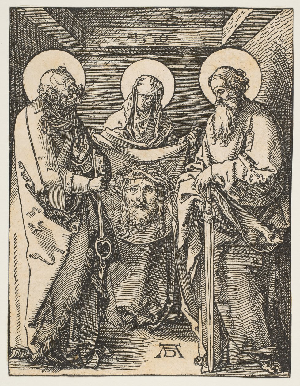Santa Veronica tra i Santi Pietro e Paolo, da La piccola passione da Albrecht Dürer