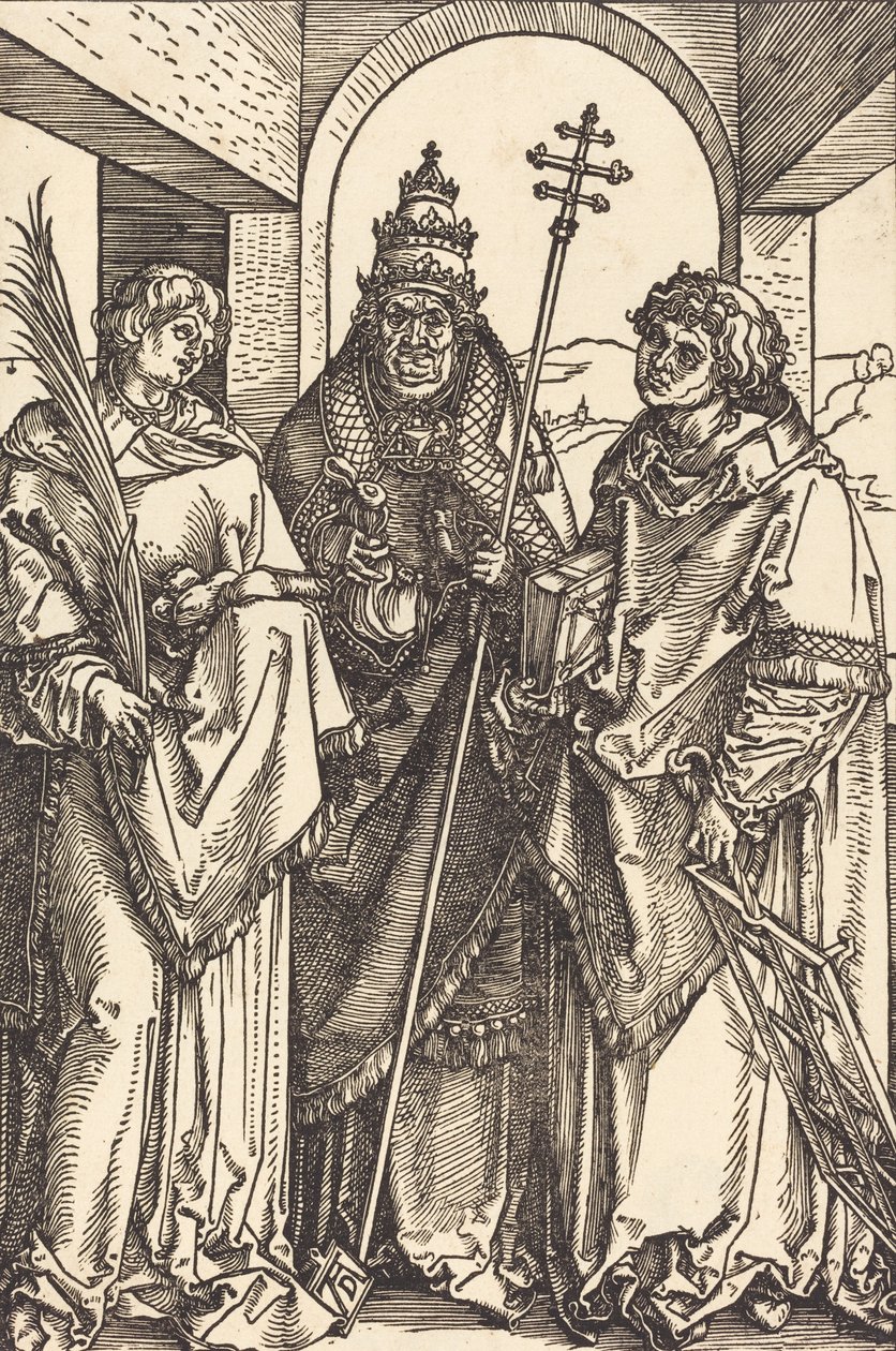 Santi Stefano, Sisto e Lorenzo, probabilmente c. 1504-1505 da Albrecht Dürer