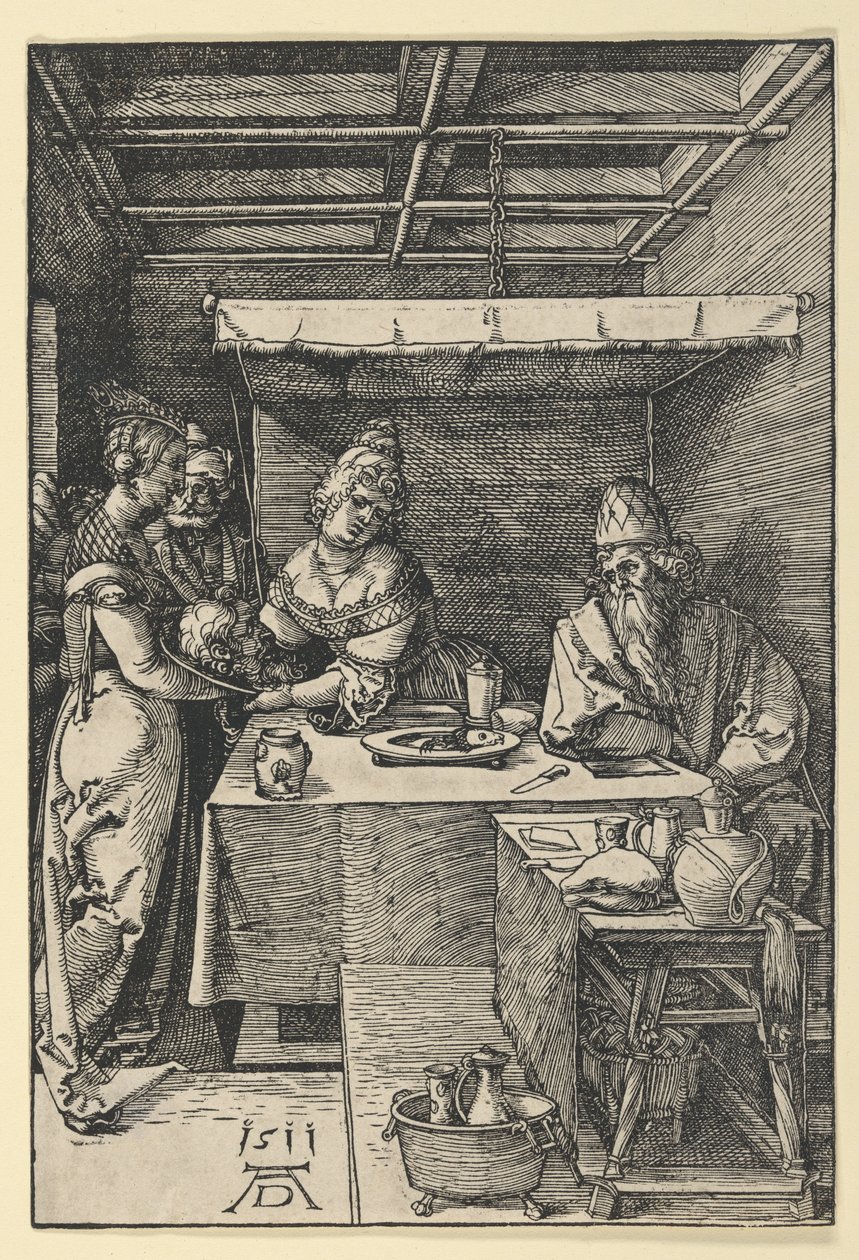 Salomè che consegna la testa di San Giovanni Battista a sua madre, Erodiade da Albrecht Dürer