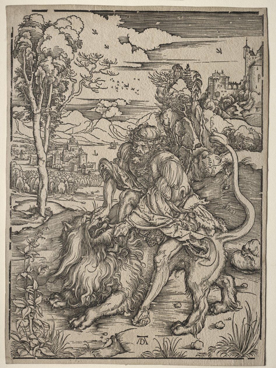 Sansone uccide il leone da Albrecht Dürer