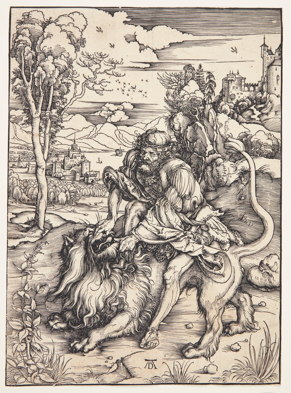 Sansone che sbranava il leone da Albrecht Dürer