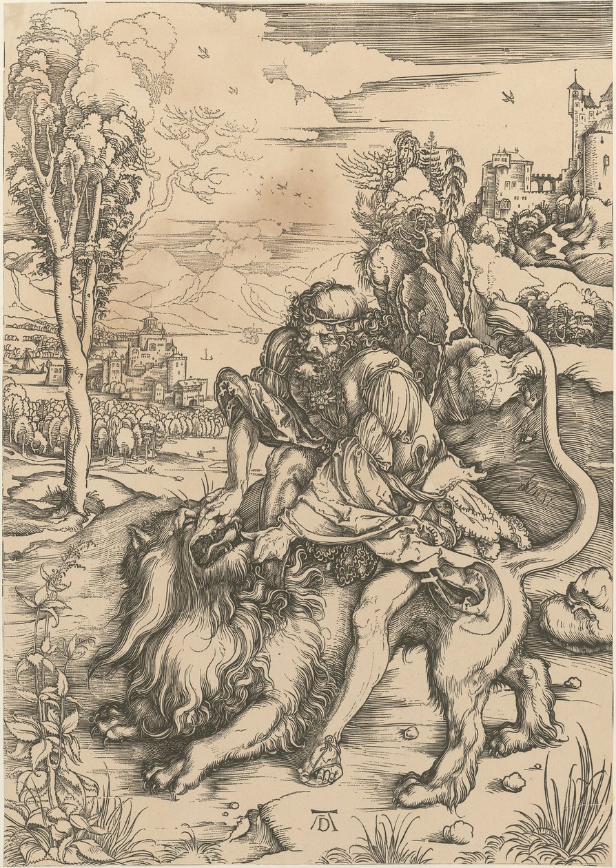 Sansone uccide il leone da Albrecht Dürer