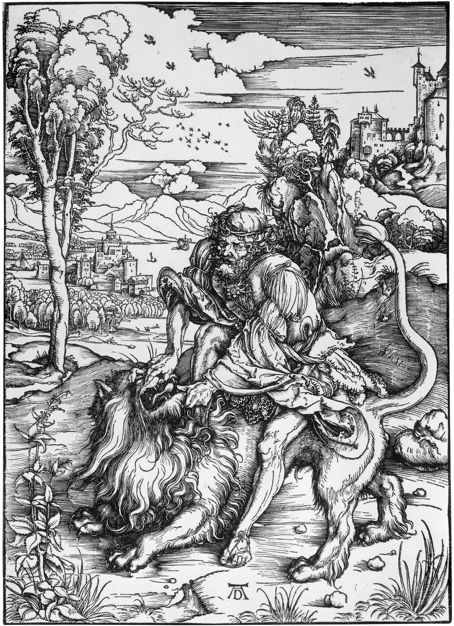 Sansone uccide il leone da Albrecht Dürer