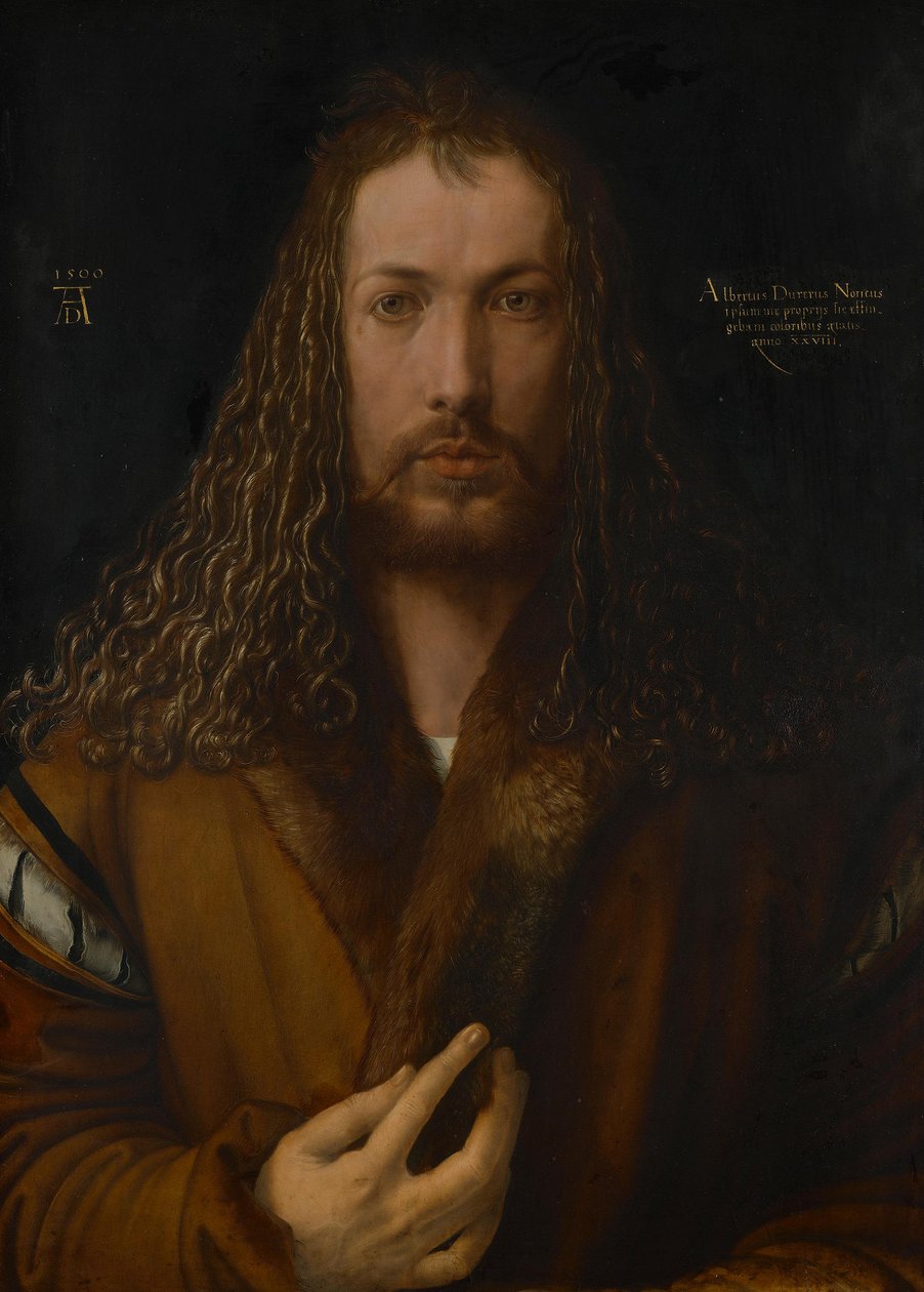 Autoritratto con mantello di pelliccia da Albrecht Dürer