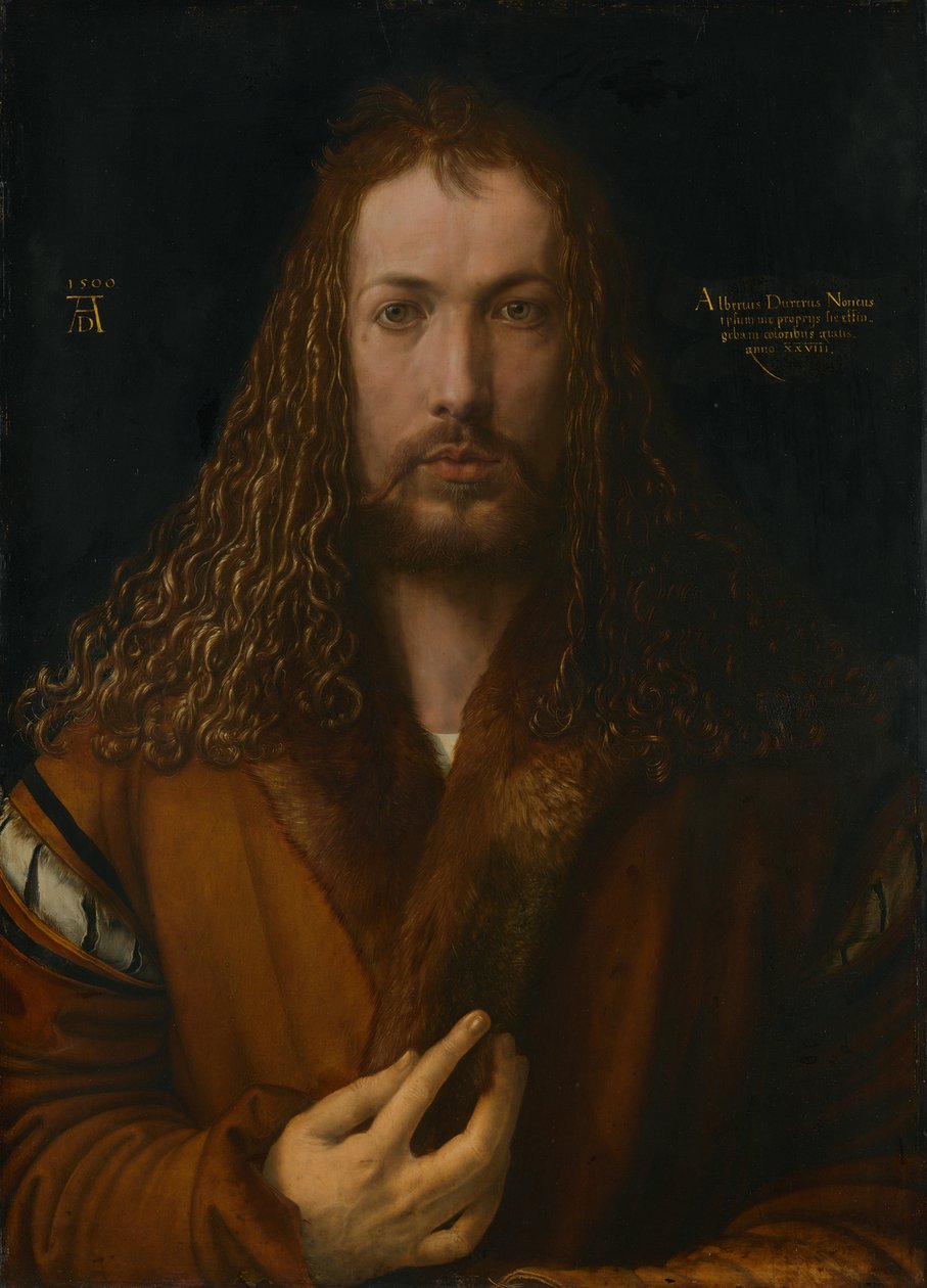 Autoritratto in una gonna di pelliccia, 1500 da Albrecht Dürer