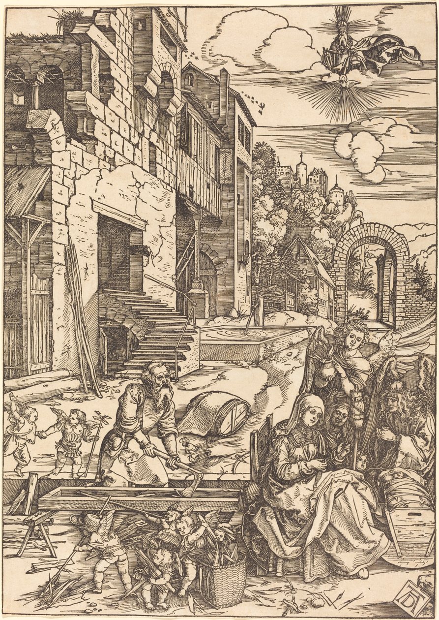 Soggiorno della Sacra Famiglia in Egitto da Albrecht Dürer