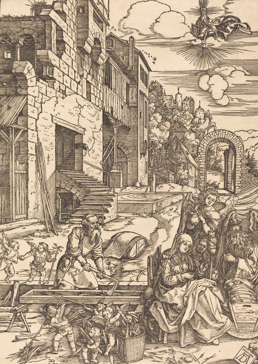 Soggiorno della Sacra Famiglia in Egitto, c. 1504 da Albrecht Dürer