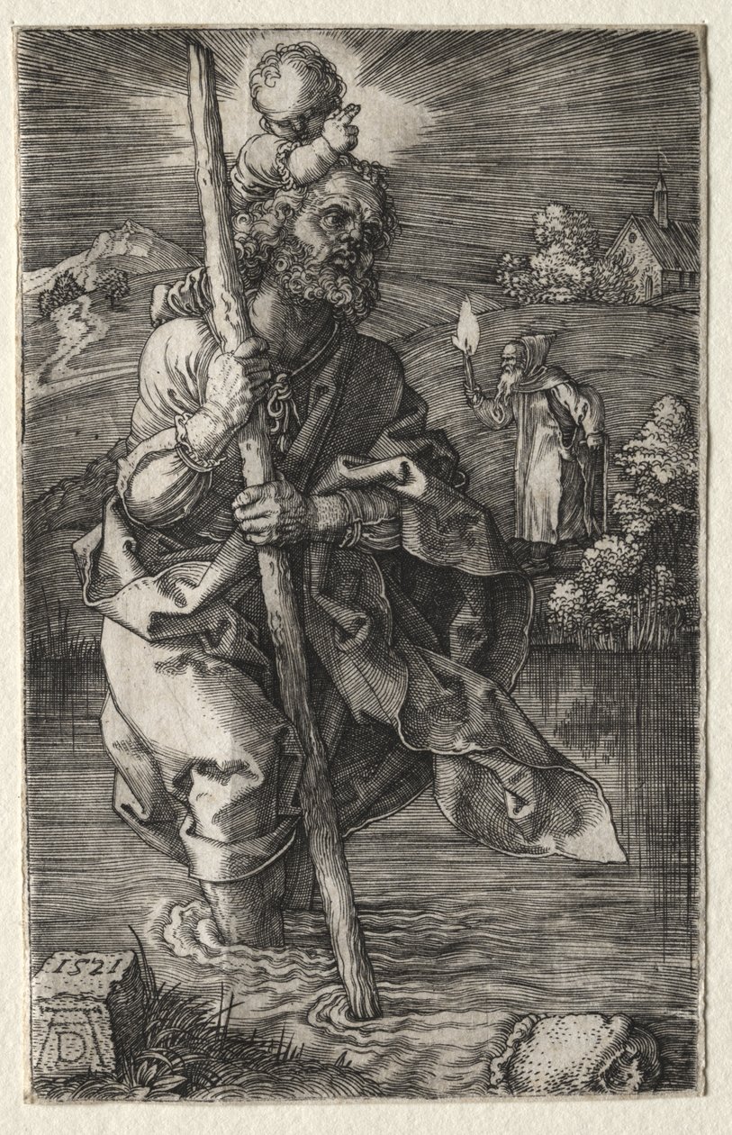 San Cristoforo, rivolto verso destra da Albrecht Dürer