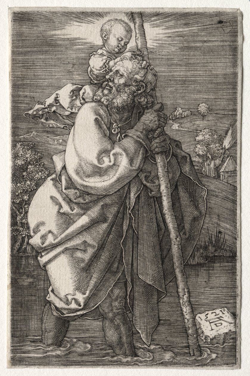 San Cristoforo, Rivolto a Sinistra da Albrecht Dürer