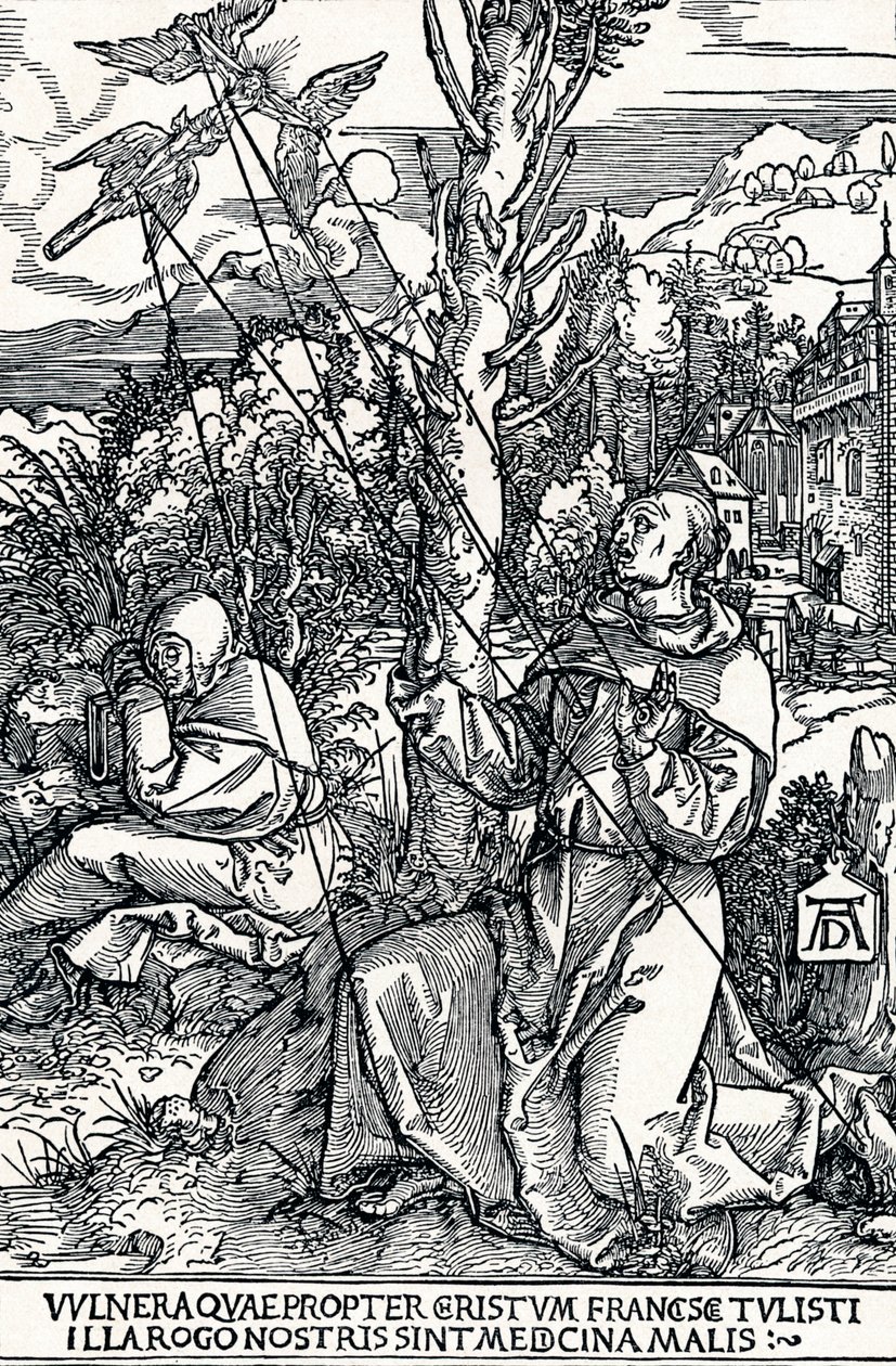 San Francesco riceve le stimmate, 1504 1906 da Albrecht Dürer