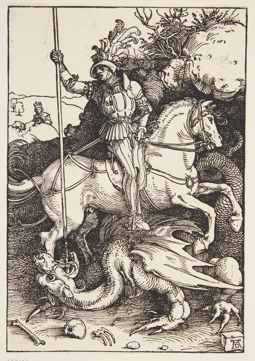 San Giorgio che uccide il drago da Albrecht Dürer