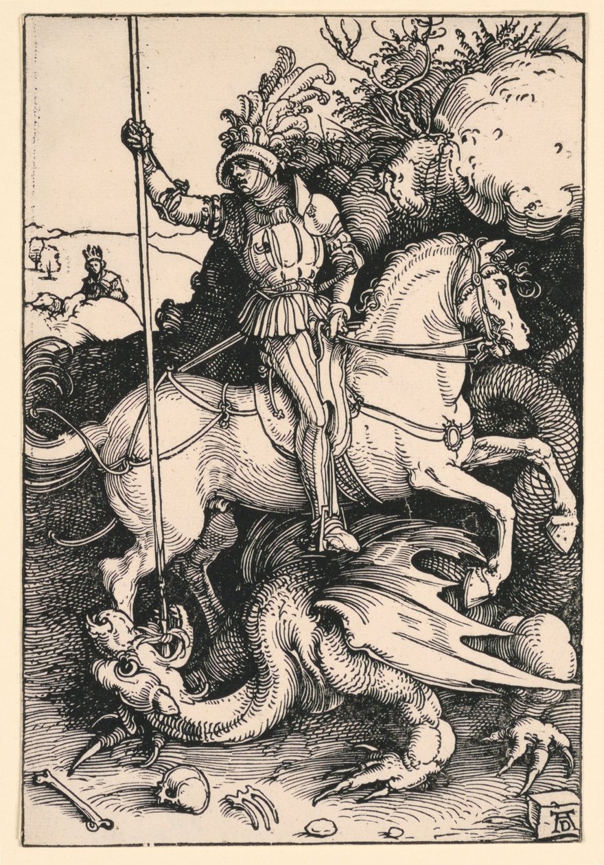 San Giorgio che uccide il drago da Albrecht Dürer