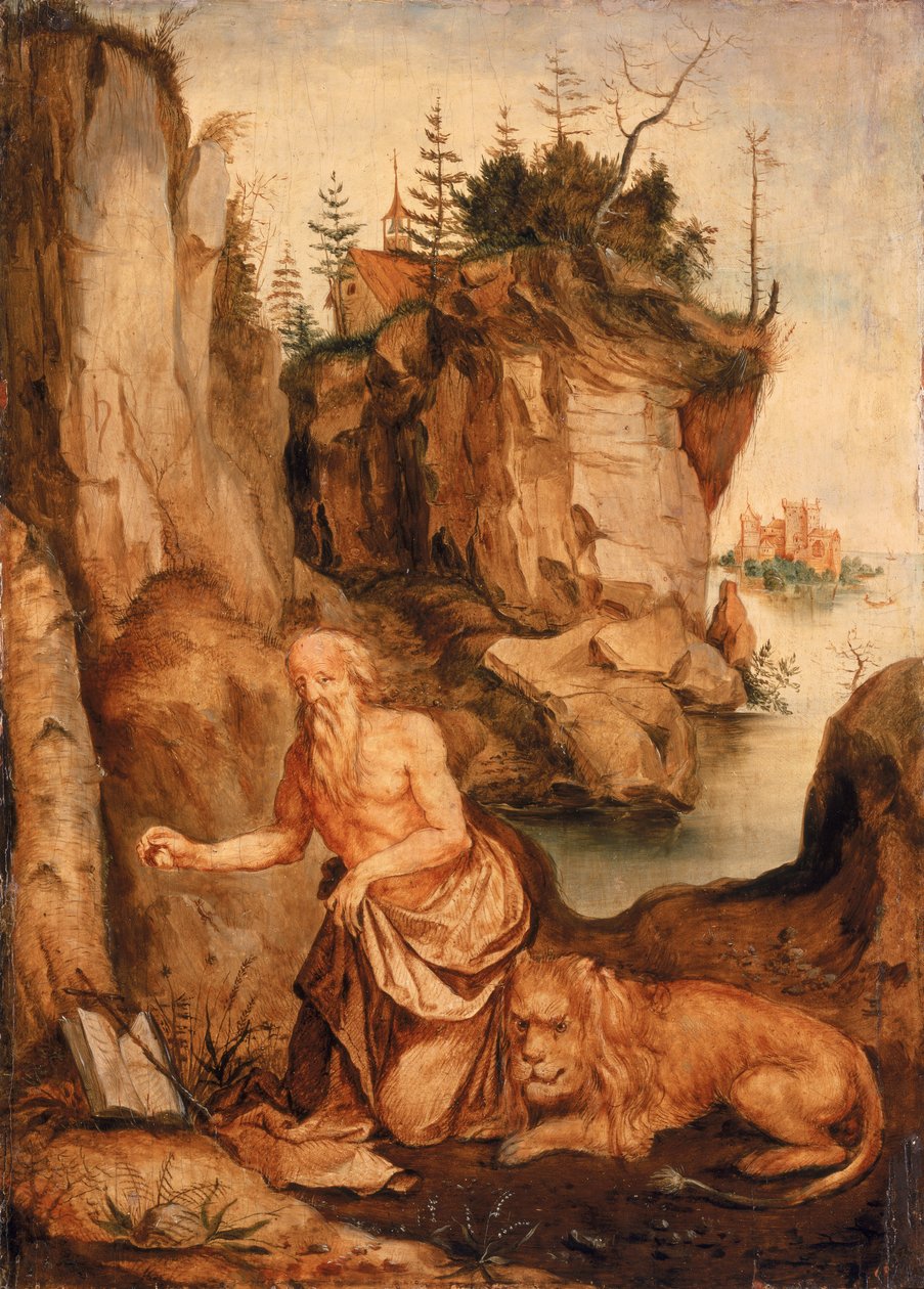 San Girolamo e il leone, c.1500 da Albrecht Dürer