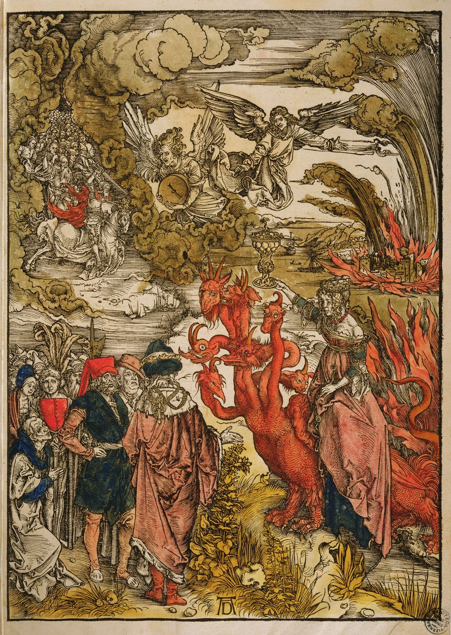 San Giovanni nel deserto, 1498 (xilografia a colori) da Albrecht Dürer