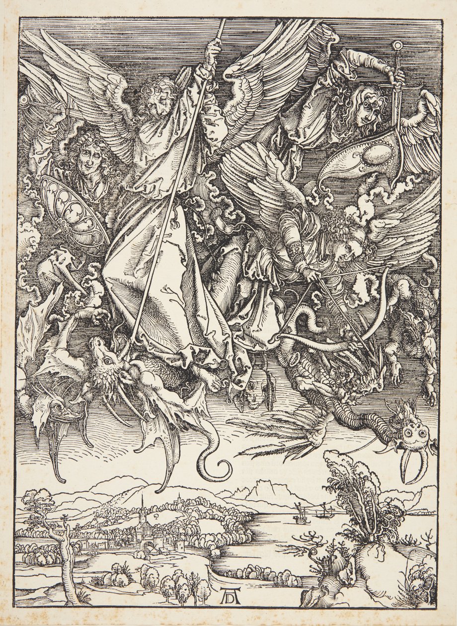 San Michele combatte il drago da Albrecht Dürer