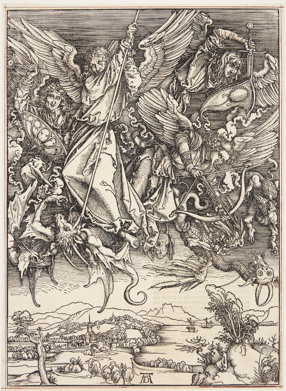 San Michele che combatte il drago da Albrecht Dürer