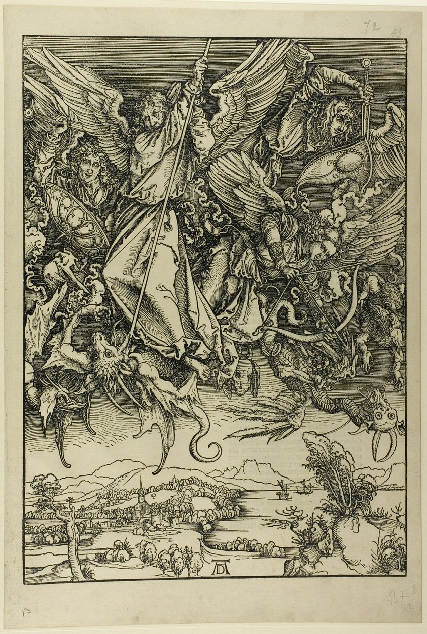 San Michele combatte il drago, dall