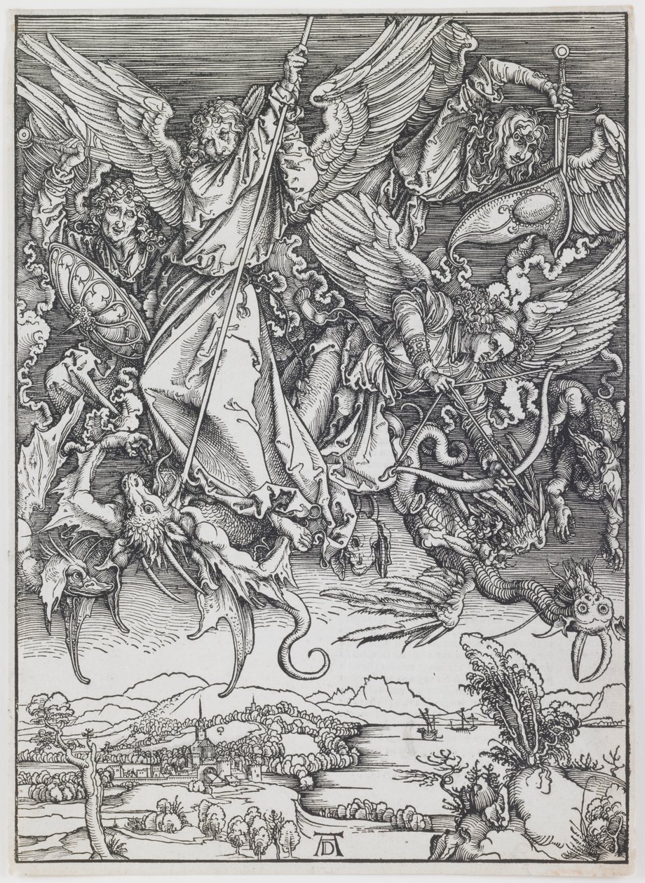 San Michele che combatte il drago, dalla serie “L
