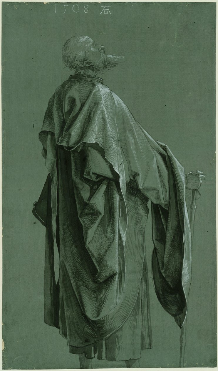 Apostolo in piedi (Paolo o Giacomo il Maggiore) da Albrecht Dürer