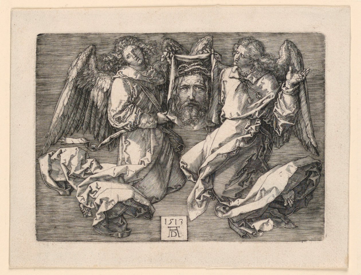 Sudario mostrato da due angeli da Albrecht Dürer