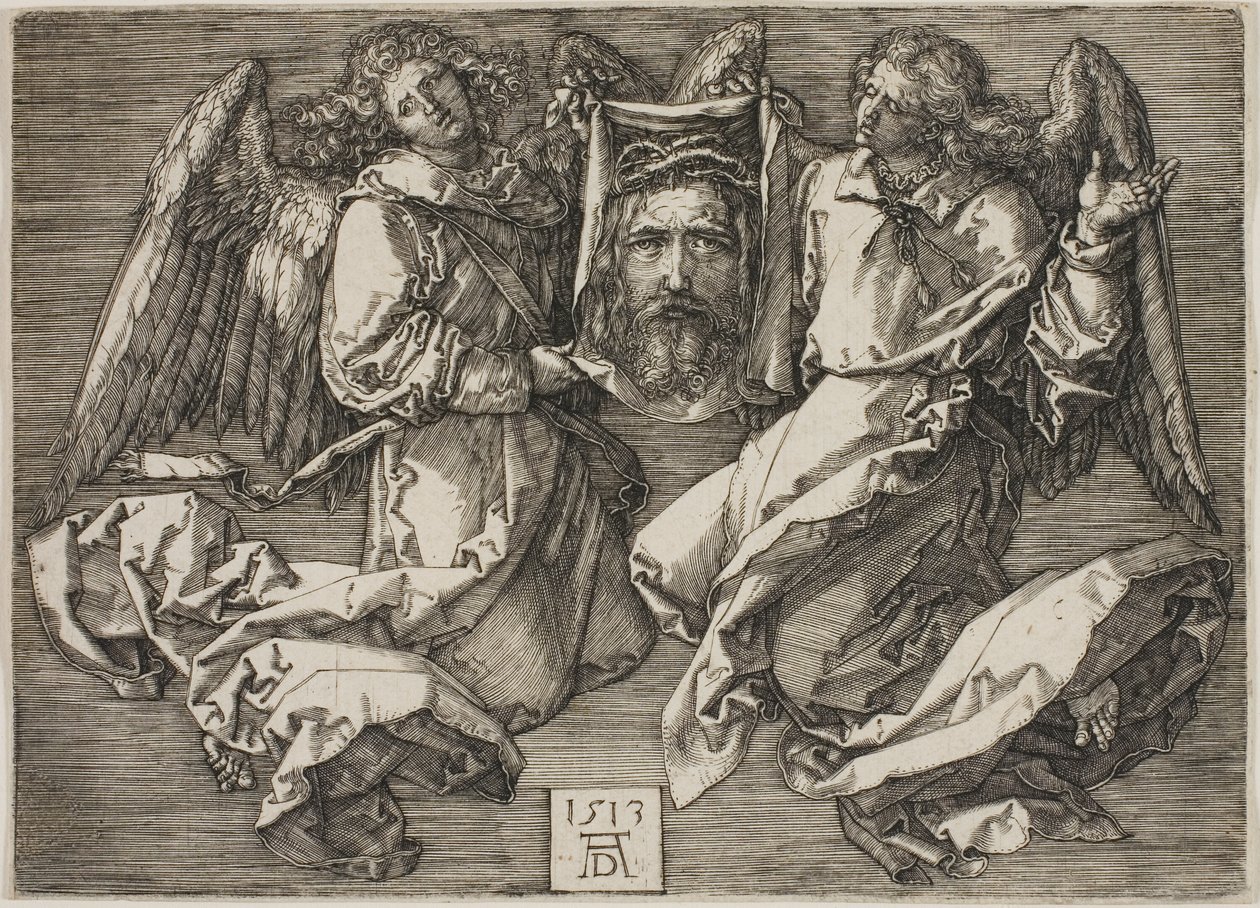 Sudario mostrato da due angeli da Albrecht Dürer