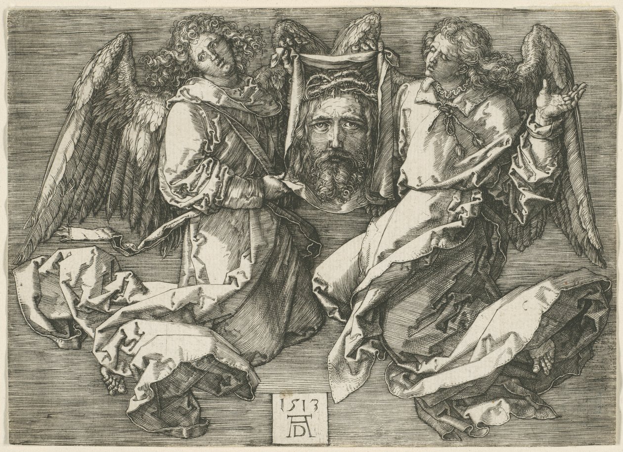 Sudario mostrato da due angeli da Albrecht Dürer