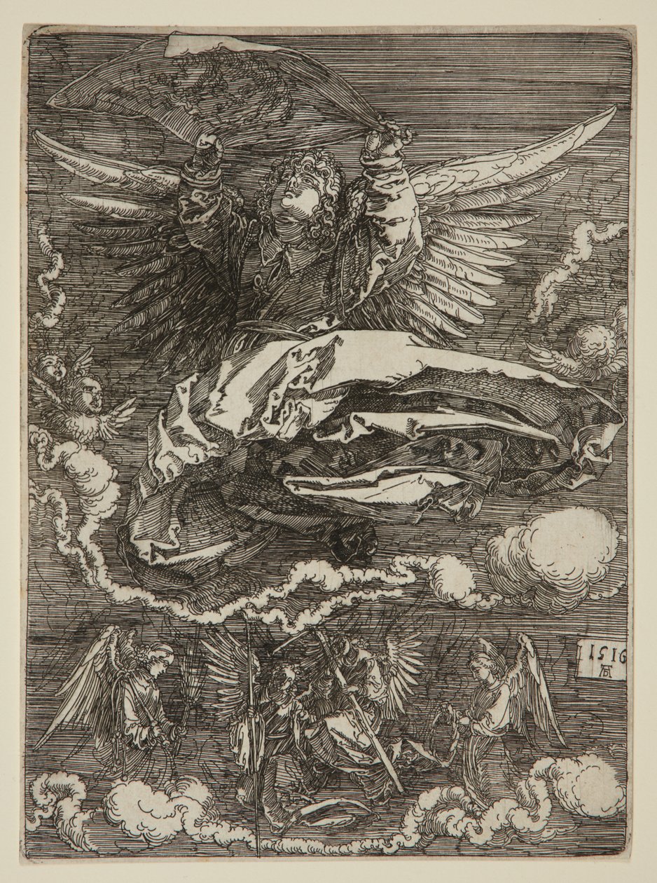 Il sudario disteso da un angelo da Albrecht Dürer