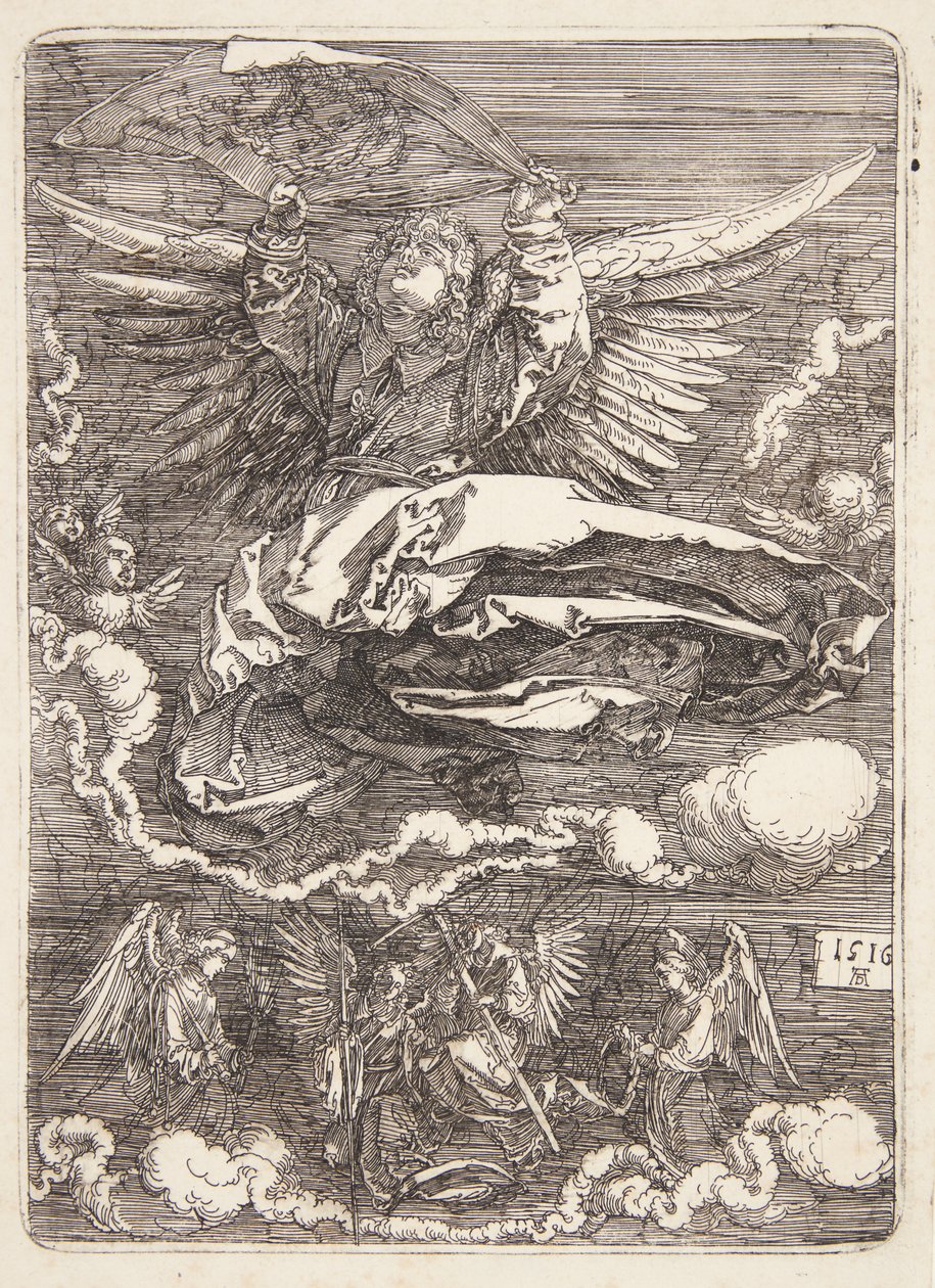 Sudario steso da un angelo da Albrecht Dürer