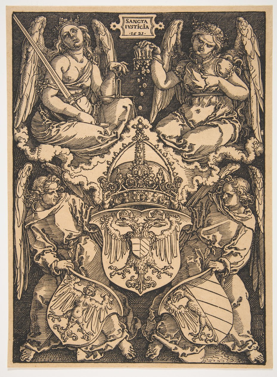Le Armi del Sacro Romano Impero e della Città di Norimberga da Albrecht Dürer