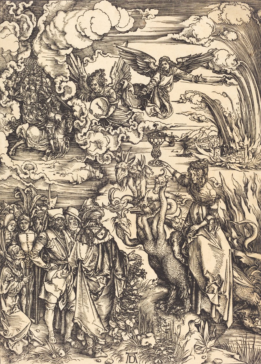 La prostituta babilonese, probabilmente c. 1496-1498 da Albrecht Dürer