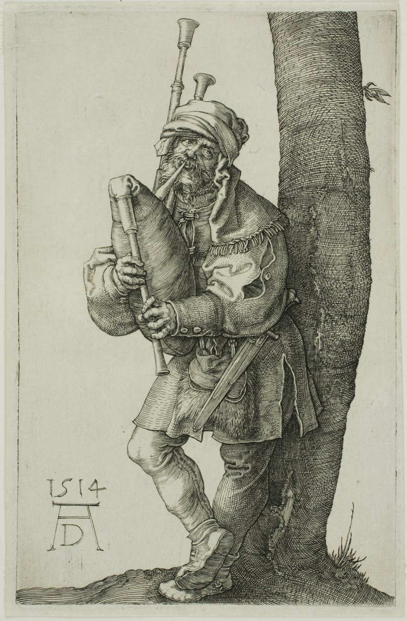 Il suonatore di cornamusa da Albrecht Dürer